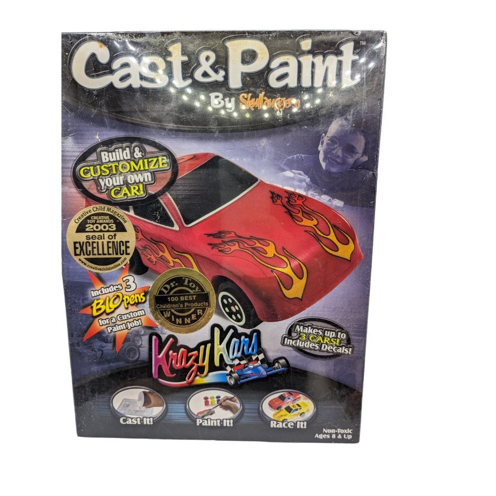 Krazy Kars Cast and Paint Custom Racers Model Kit Brand New Sealed - Picture 2 of 8
